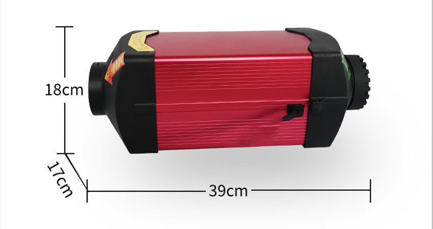 size of portable caravan diesel heater